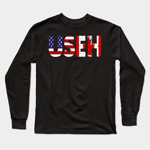 Canada USEH Long Sleeve T-Shirt by Leosit